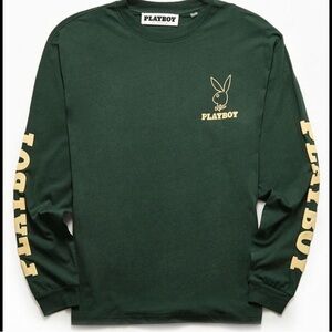 Playboy Green Long Sleeve Shirt